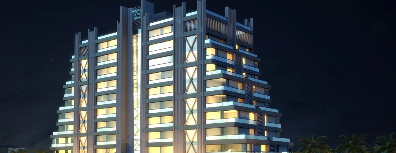 Modern commercial spaces at Vesu Point by The Western Group