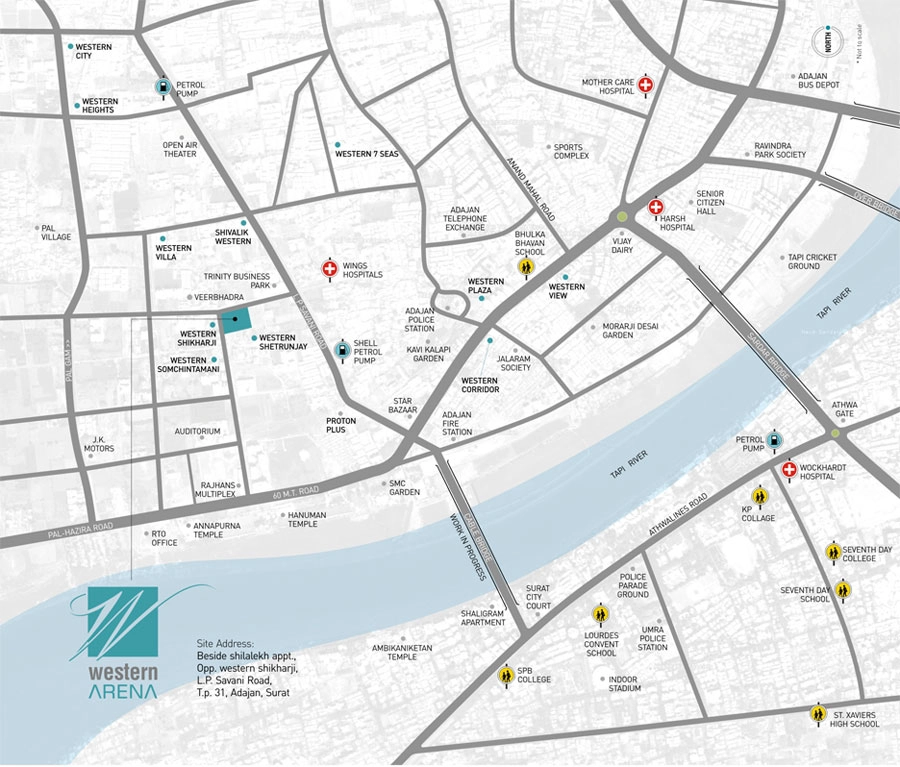 Location map of Western Arena project