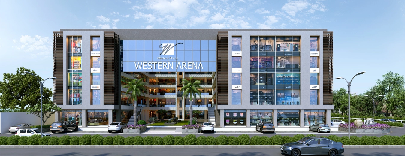 Western Arena architectural exterior perspective slider image 2