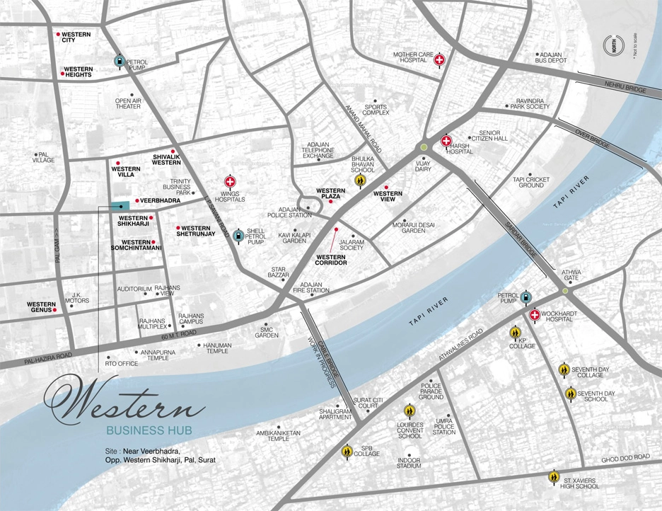 Western Business Hub project location map