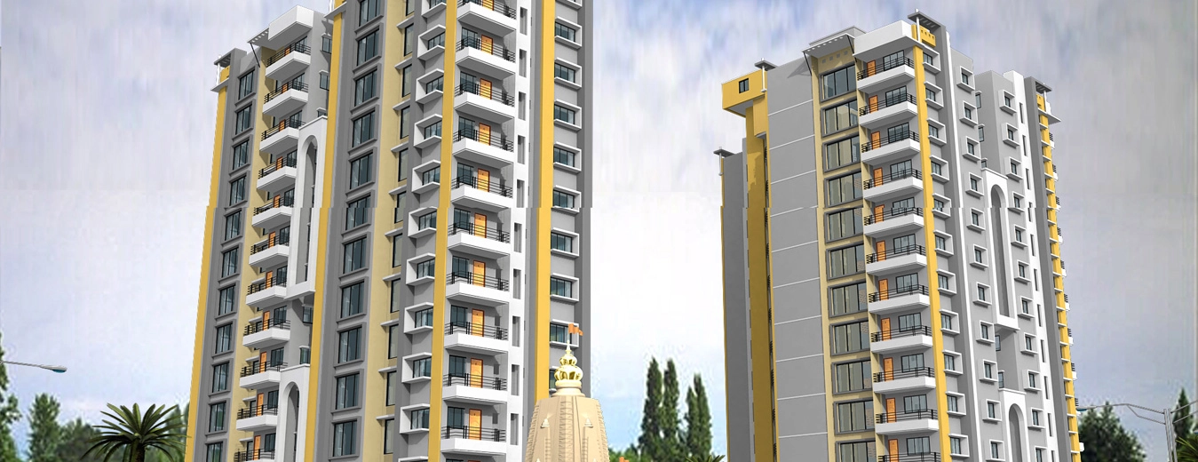 Amenities and landscaped premises of Western Shikharaji residential complex